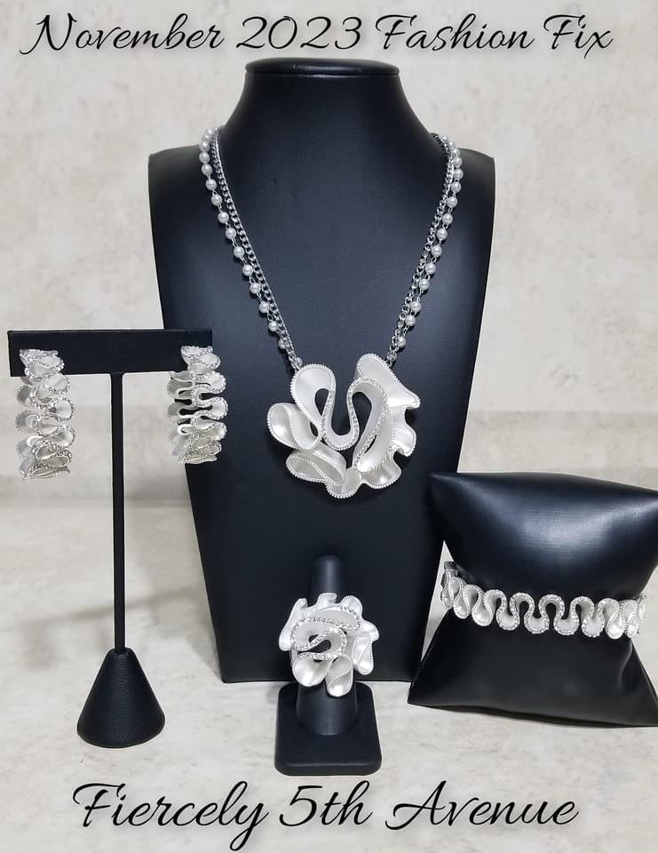 Paparazzi Accessories Fiercely 5th Avenue: FF November 2023 Timeless and classic yet sophisticated and versatile, the Fiercely 5th Avenue Collection features elegant designs and traditional metal finishes. Never one to shy away from a bit of sparkle, the