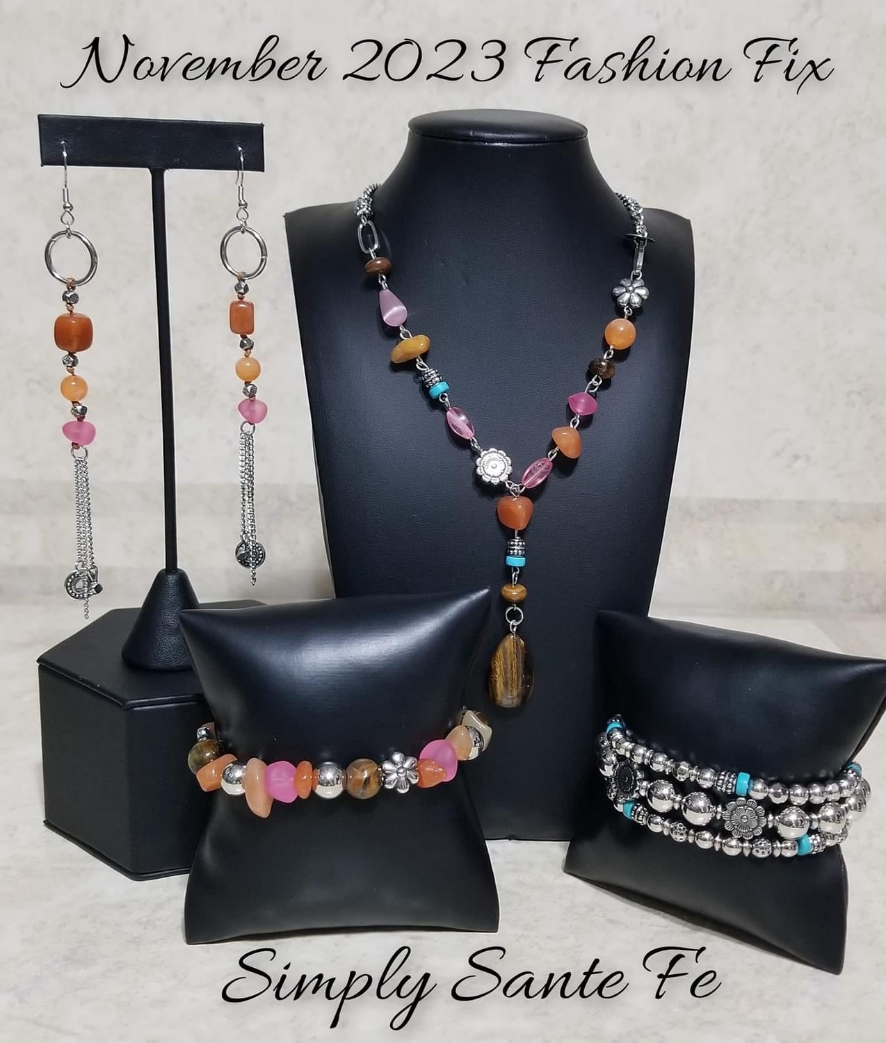 Paparazzi Accessories Simply SantaFe: FF November 2023 Authentic designs and handcrafted pieces are staples of the Simply Santa Fe Collection. Featuring patterns and elements inspired by nature, these earthy designs tend to have a little more detail. Thos