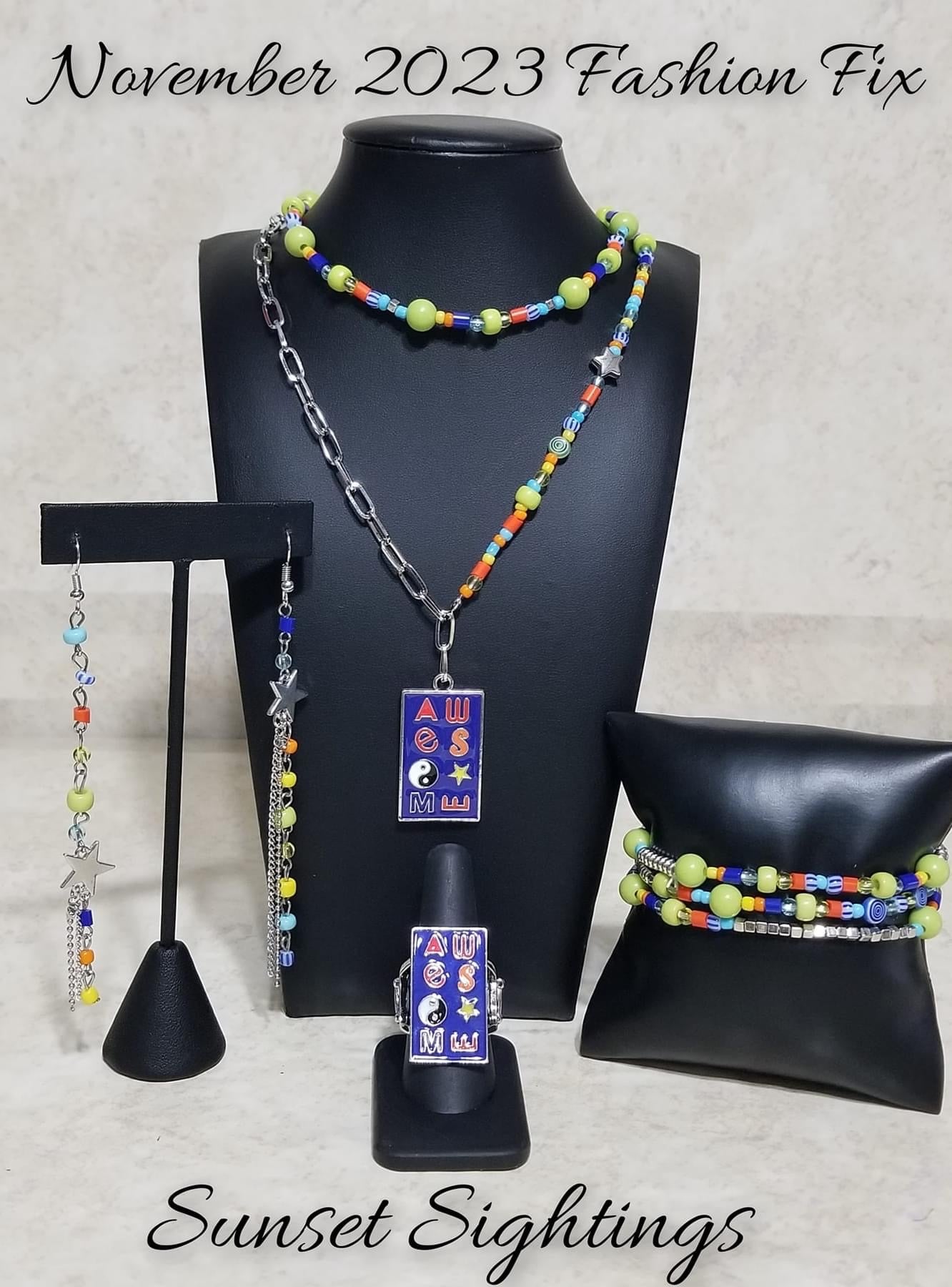 Paparazzi Accessories Sunset Sitings: FF November 2023 Fueled by abstract designs and funky combinations of the most daring trends, the Sunset Sightings Collection features audacious, outside-the-box fashion. Sunset Sightings fashionistas celebrate indivi