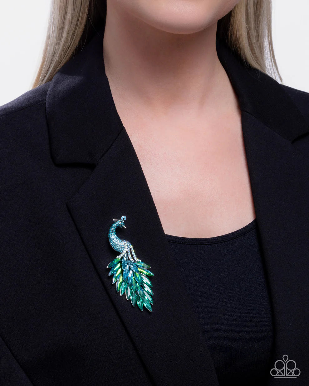 Peacock Pedestal - Blue