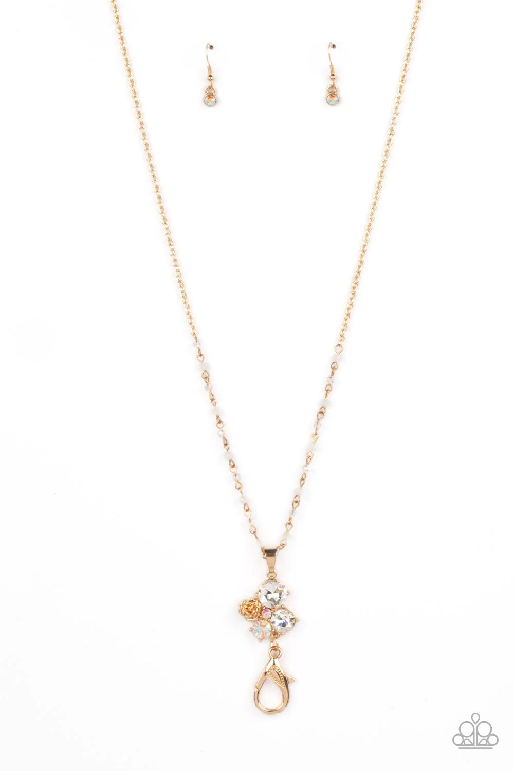 Rainbow Bloom - Gold *Lanyard