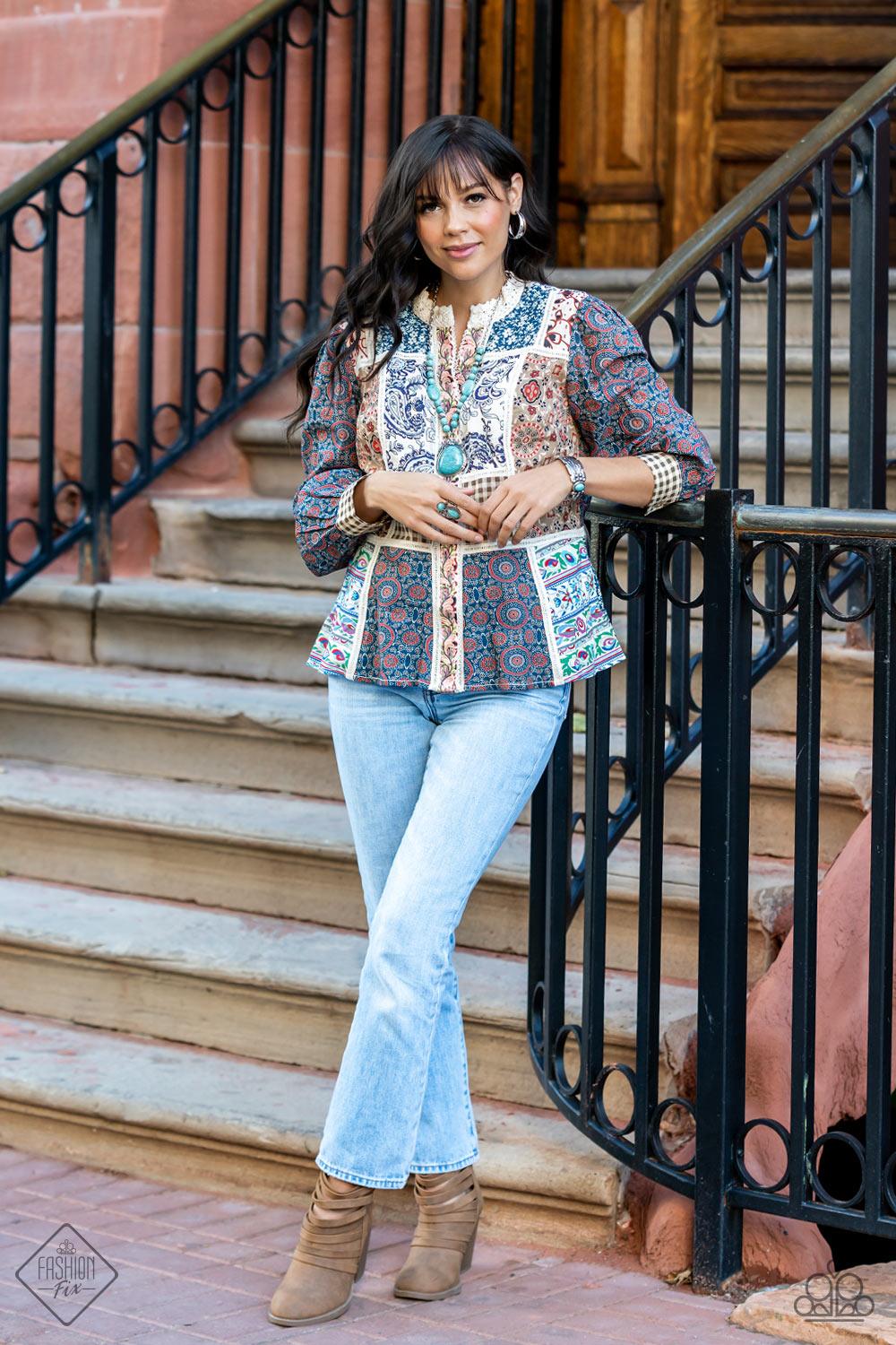 Paparazzi Accessories Simply Santa Fe - January 2022 FF Authentic designs and handcrafted pieces are staples of the Simply Santa Fe Collection. Featuring patterns and elements inspired by nature, these earthy designs tend to have a little more detail. Tho