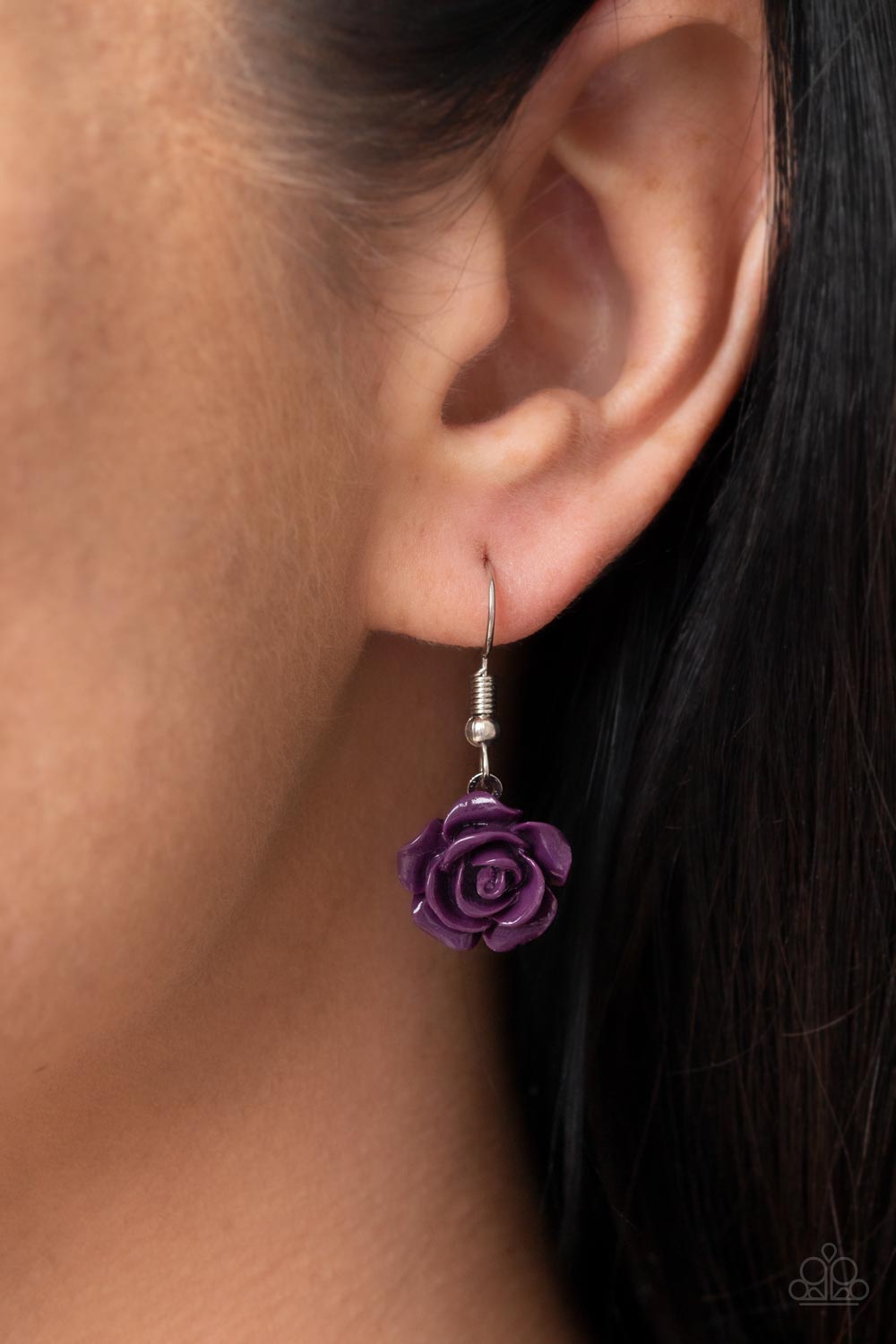 Paparazzi Accessories PRIMROSE and Pretty - Purple A dainty collection of primrose and floral plum frames delicately connect below the collar, blooming into a seasonal centerpiece. Features an adjustable clasp closure. Sold as one individual necklace. Inc