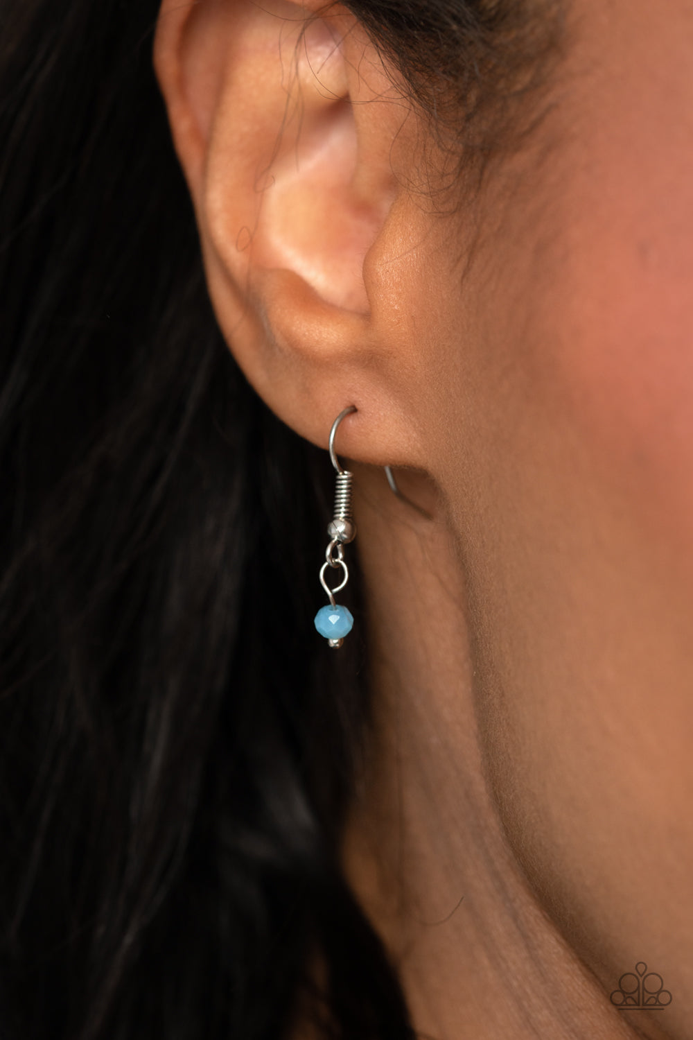 Paparazzi Accessories Summer Sunrise - Multi Infused on a dainty silver chain, faceted beads in shades of blue, pink, green, and white alternate with dainty silver beads and square beads for a refreshing, simple statement. Features an adjustable clasp clo