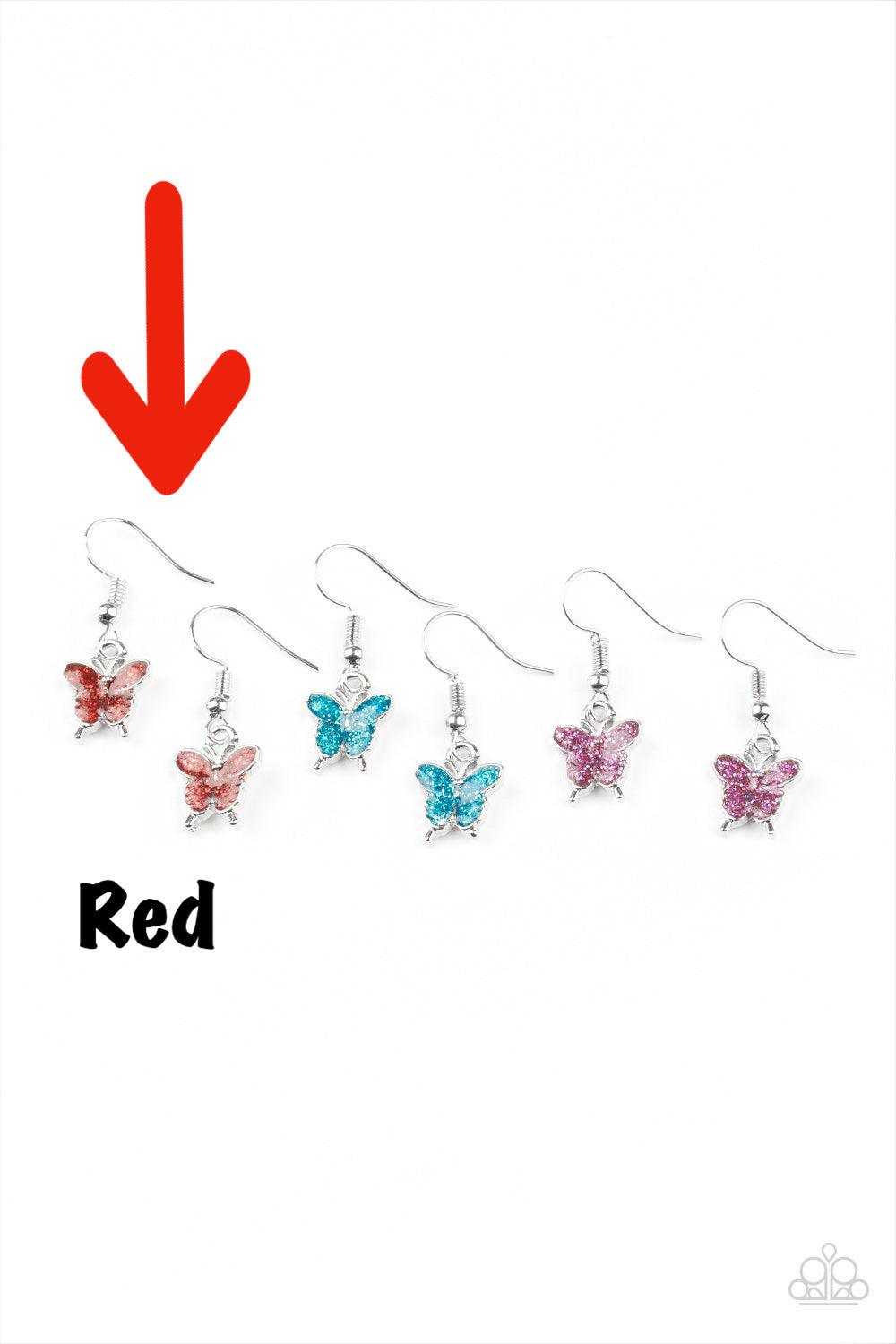 Paparazzi Accessories Starlet Shimmer Earrings: #15 - Red Jewelry