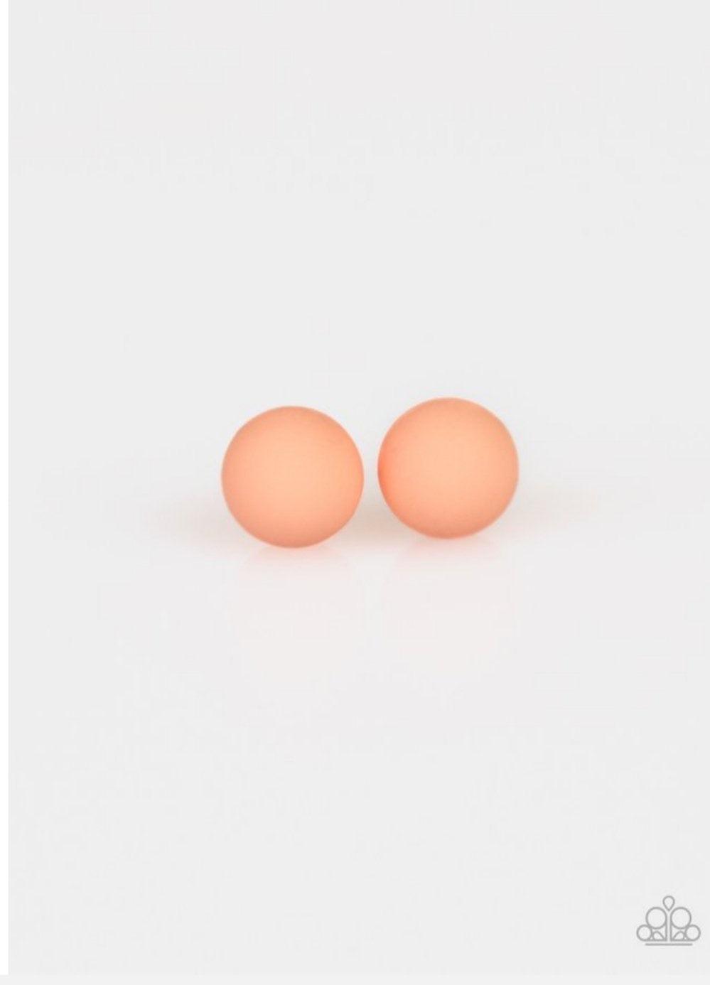 Paparazzi Accessories Starlet Shimmer Earrings: #9 - Orange Jewelry