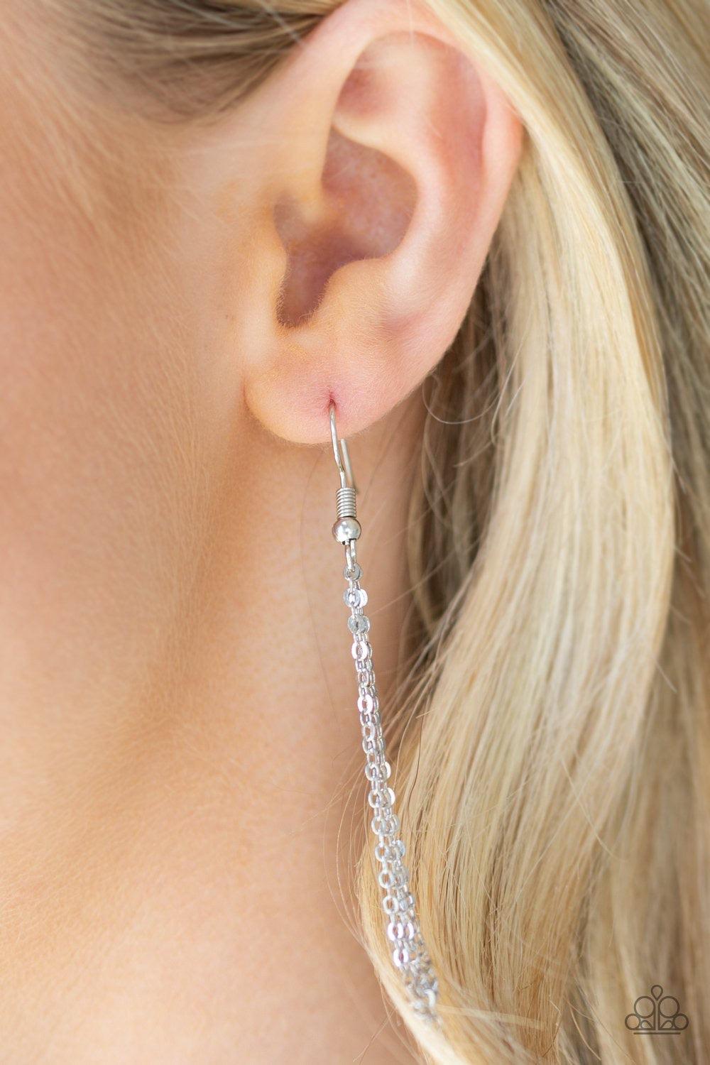 Paparazzi Accessories Time To Be Timeless - Silver Varying in shape and size, smoky and hematite rhinestones coalesce into a sparkling pendant below the collar for a timeless look. Features an adjustable clasp closure. Jewelry