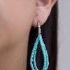 Paparazzi Accessories Wide Open Spaces ~Blue Infused with two large silver fittings, refreshing Blue Radiance seed beads are threaded along countless strands, creating dramatic layers below the collar for a seasonal look. Features an adjustable clasp clos