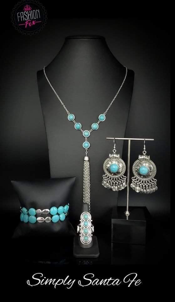 Paparazzi Accessories Simply Santa Fe: FF May 2020 Earthy, desert-inspired designs are what the Simply Santa Fe collection is all about. Natural stones, indigenous patterns, and vibrant colors of the Southwest are sprinkled throughout this trendy collecti
