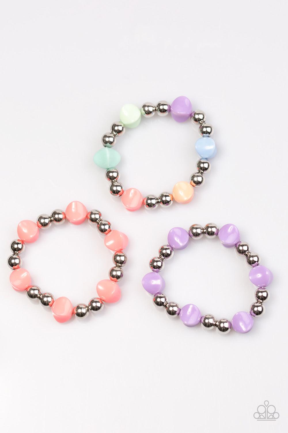 Paparazzi Accessories Starlet Shimmer Bracelet: #10 ~White White Bracelet ONLY