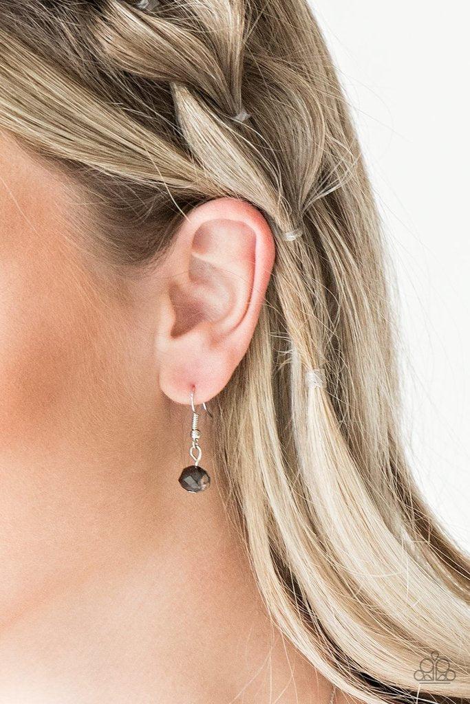 Paparazzi Accessories Champagne On The Rocks - Multi Infused with dainty silver accents, iridescent crystal-like beads trickle along a dainty silver chain across the chest for a refined look. Features an adjustable clasp closure. Sold as one individual ne