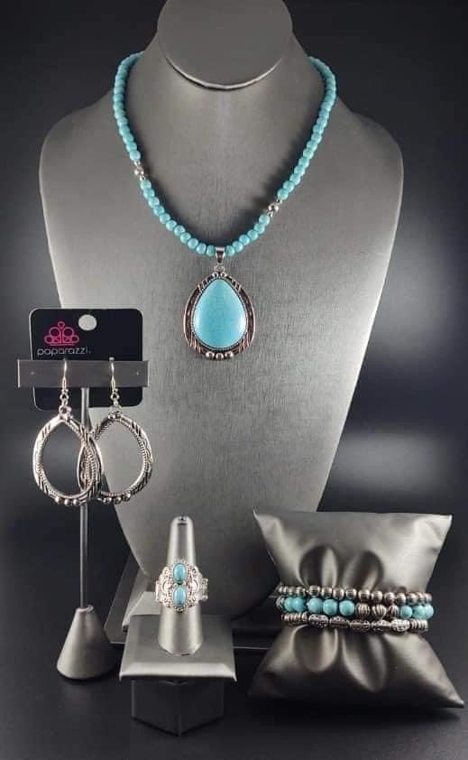 Paparazzi Accessories Simply SantaFe: February 2021 FF Earthy, desert-inspired designs are what the Simply Santa Fe collection is all about. Natural stones, indigenous patterns, and vibrant colors of the Southwest are sprinkled throughout this trendy coll