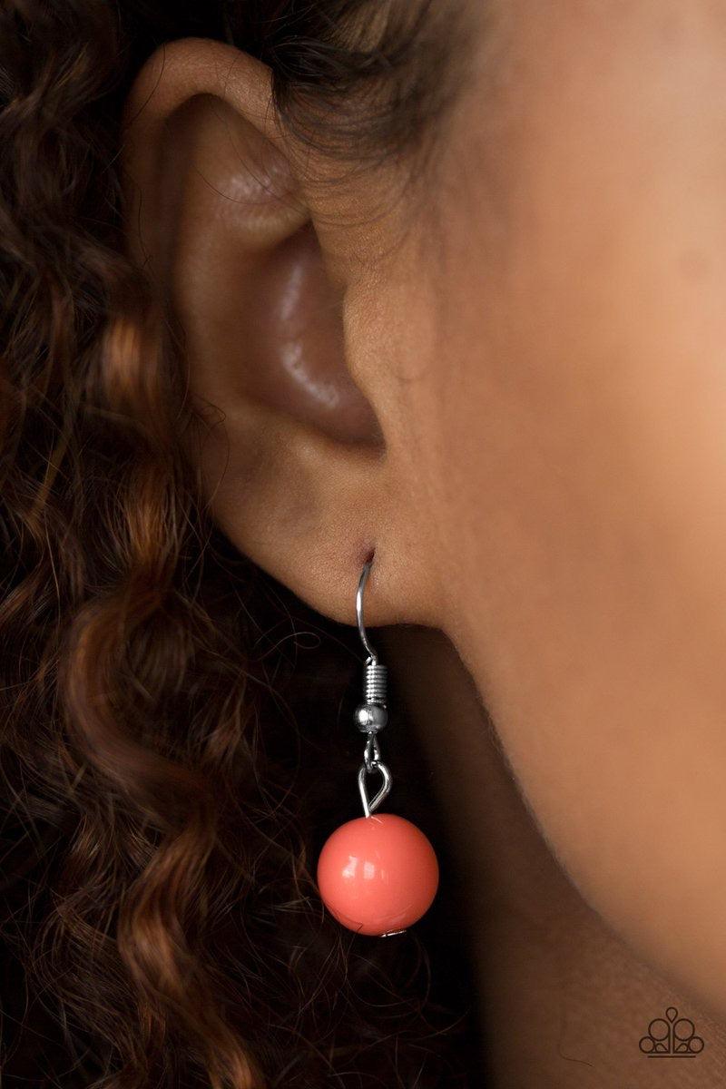 Paparazzi Accessories Rio Rhythm - Multi Tiers of round and abstract pink and coral beading layer below the collar in a colorful tribal fashion. Features an adjustable clasp closure. Sold as one individual necklace. Includes one pair of matching earrings.