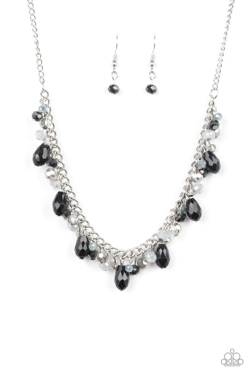 Paparazzi Accessories Courageously Catwalk - Multi Featuring crystal-like and metallic opaque finishes, mismatched beading swings from a shimmery silver chain, creating a glamorous fringe below the collar. Features an adjustable clasp closure. Sold as one
