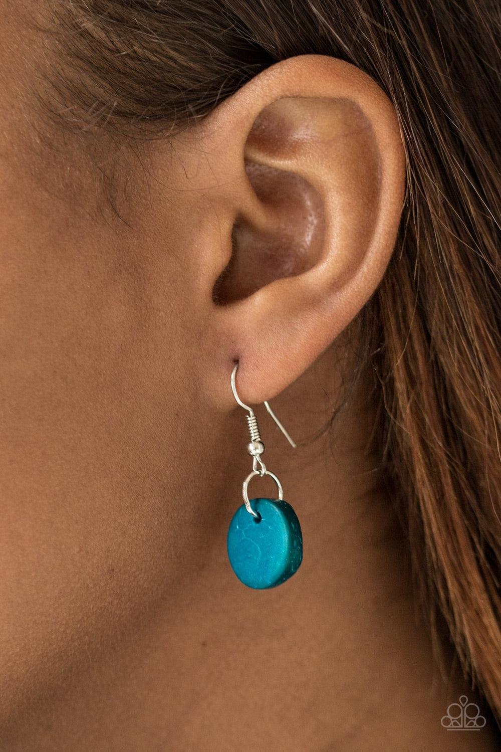 Paparazzi Accessories Hoppin Honolulu - Multi Tinted in multicolored finishes, distressed wooden discs trickle along strands of knotted brown cording, creating colorful layers below the collar for a seasonal vibe. Features a button-loop closure. Jewelry