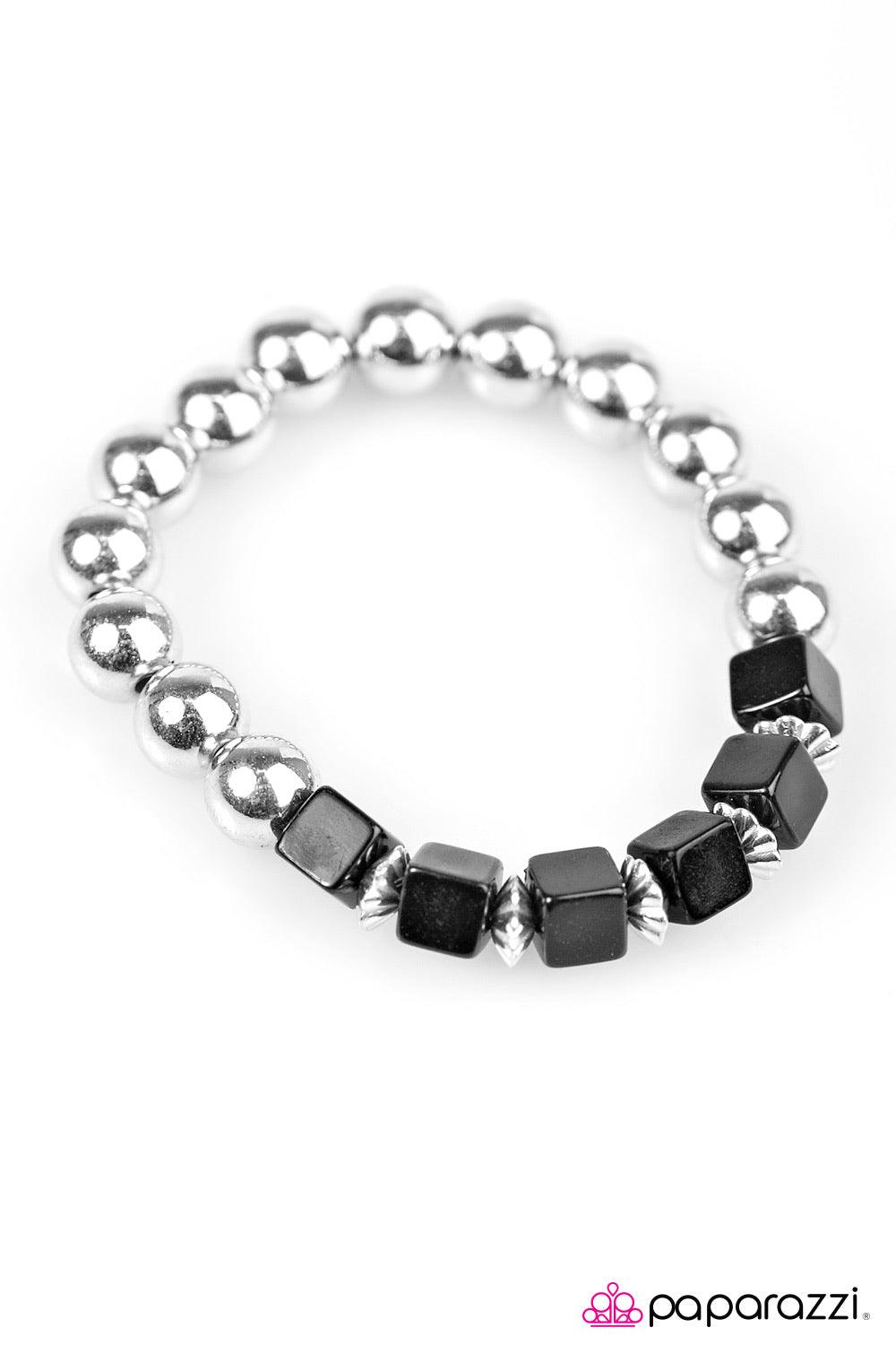 Paparazzi Accessories Starlet Shimmer Bracelet: #9 ~Black