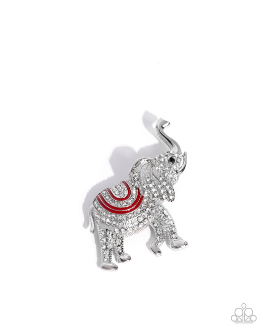 Elephant Embrace - Red