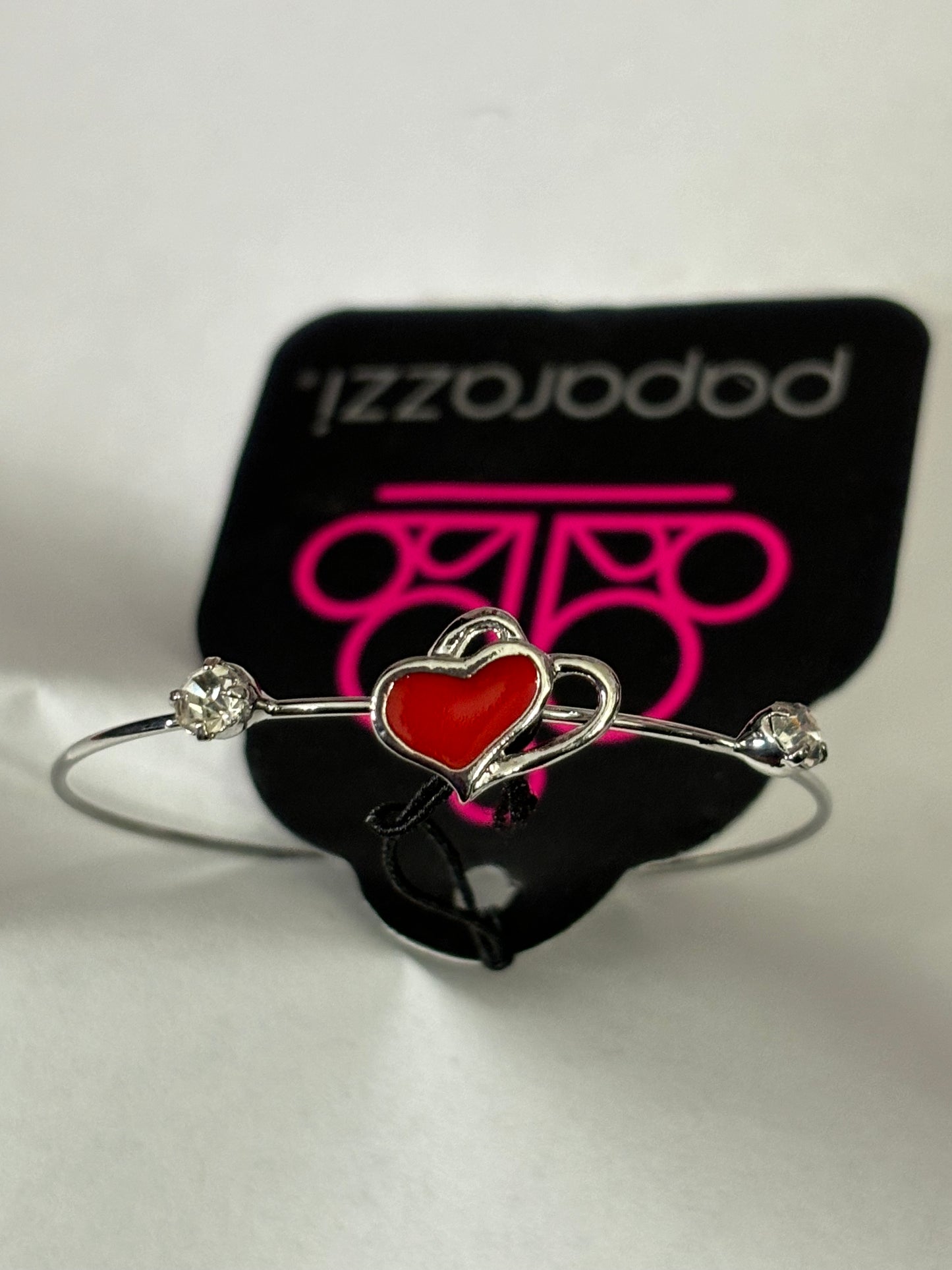 Starlet Shimmer Bangle Heart Bracelet