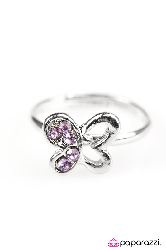 Starlet Shimmer Ring: Butterfly