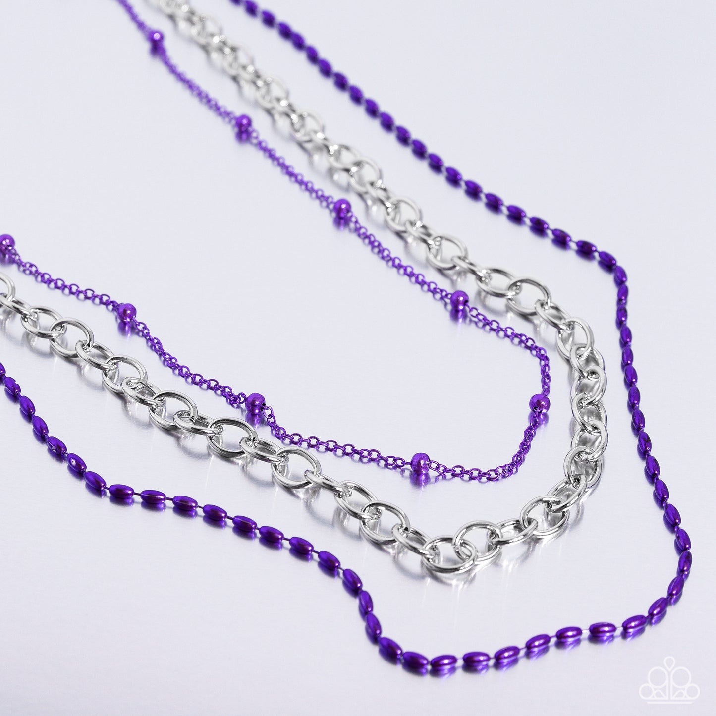 Paparazzi Accessories Mardi Gras Mayhem - Purple Paparazzi Accessories: Summer 2023 Summer Party Pack Exclusive Jewelry