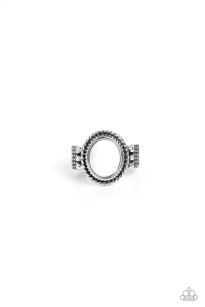 Paparazzi Accessories Ranch Ready - White Fashion Fix Exclusive July Stylist Picks Jewelry