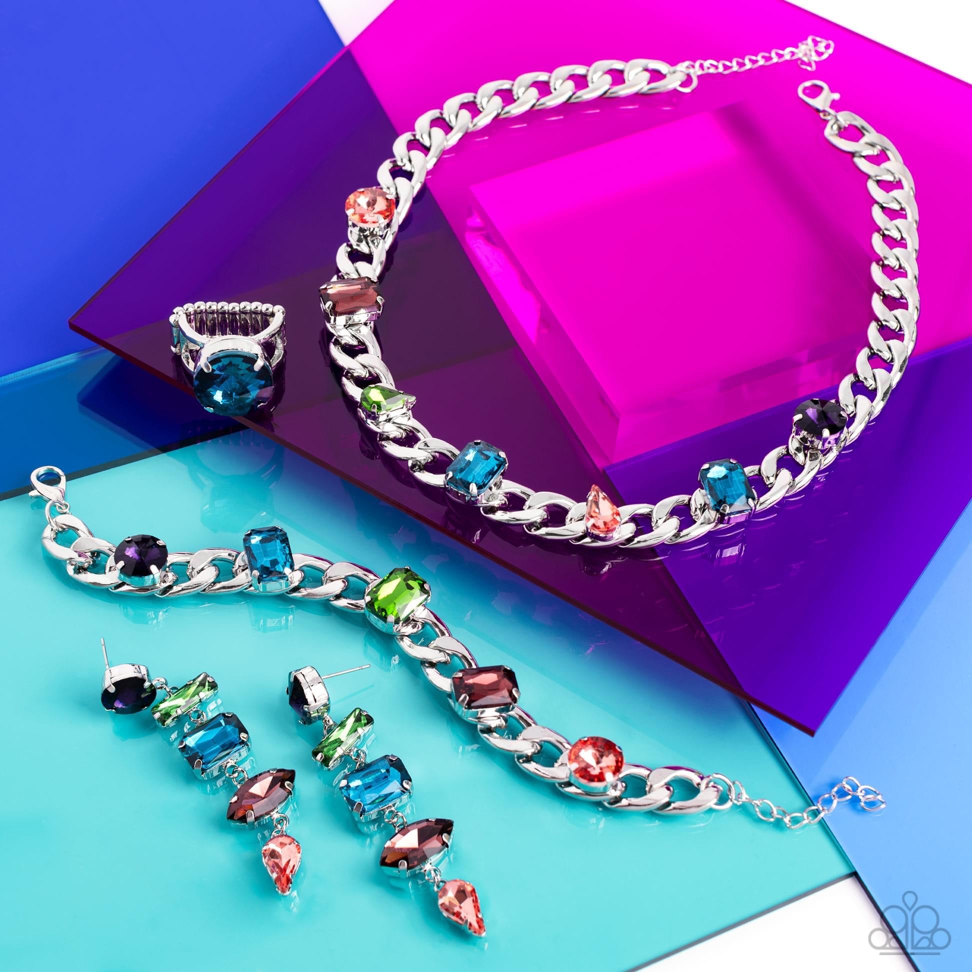 Paparazzi Accessories Magnificent Musings - Complete Trend Blend - August 2023 The Magnificent Musings Collection features bold statement pieces and edgy designs. Reveling in sassy, unapologetic fashion, Magnificent Musings mavens confidently express them