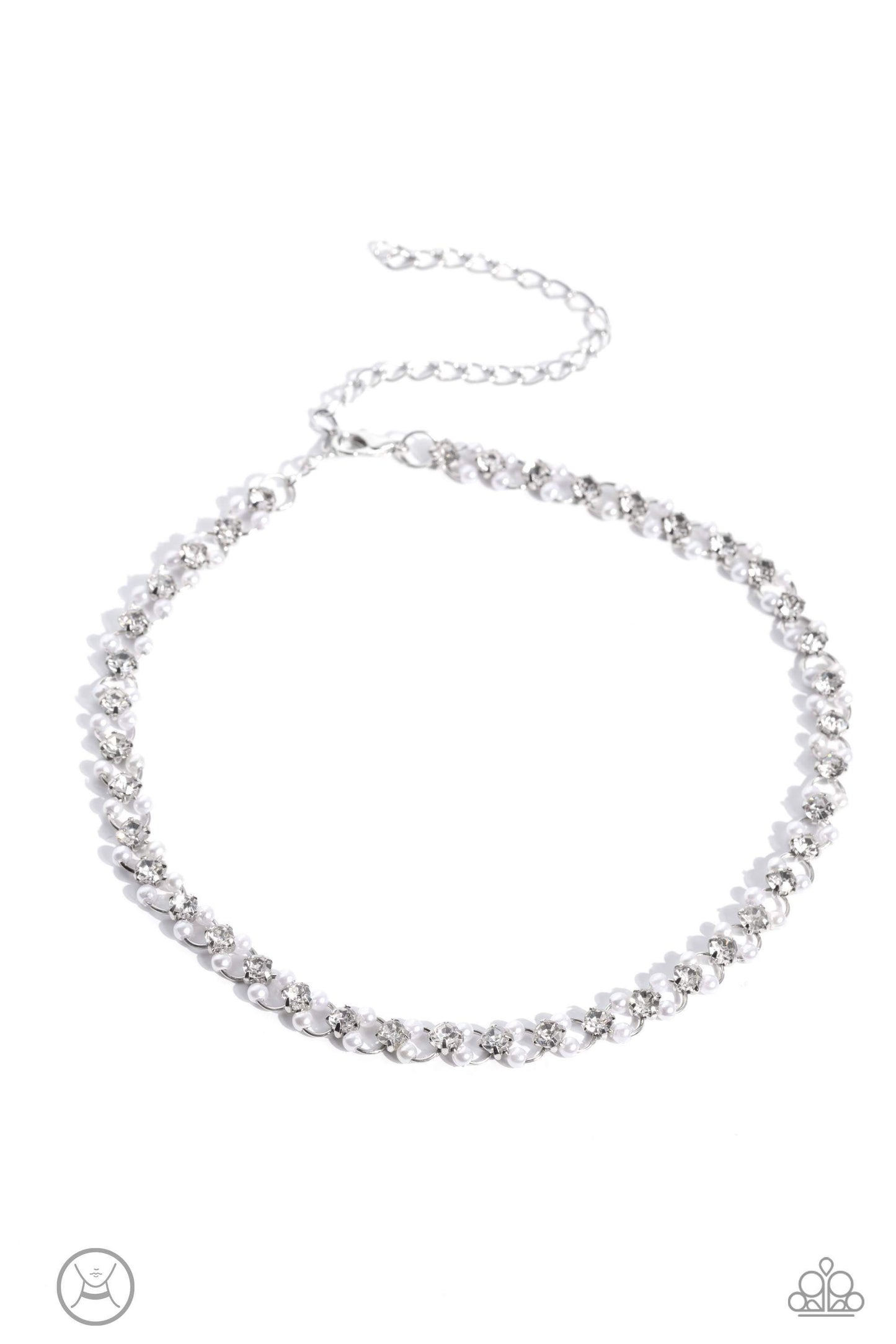 Paparazzi Accessories June 2023 Life Of Party June 2023 LOP Preview Pack of All 5 Exclusive Pieces Includes one of each Life of the Party exclusive accessory for June 2023: Necklace: "Classy Couture - WhiteHoop Earring: "Hypnotic Heart Attack - Multi" Nec