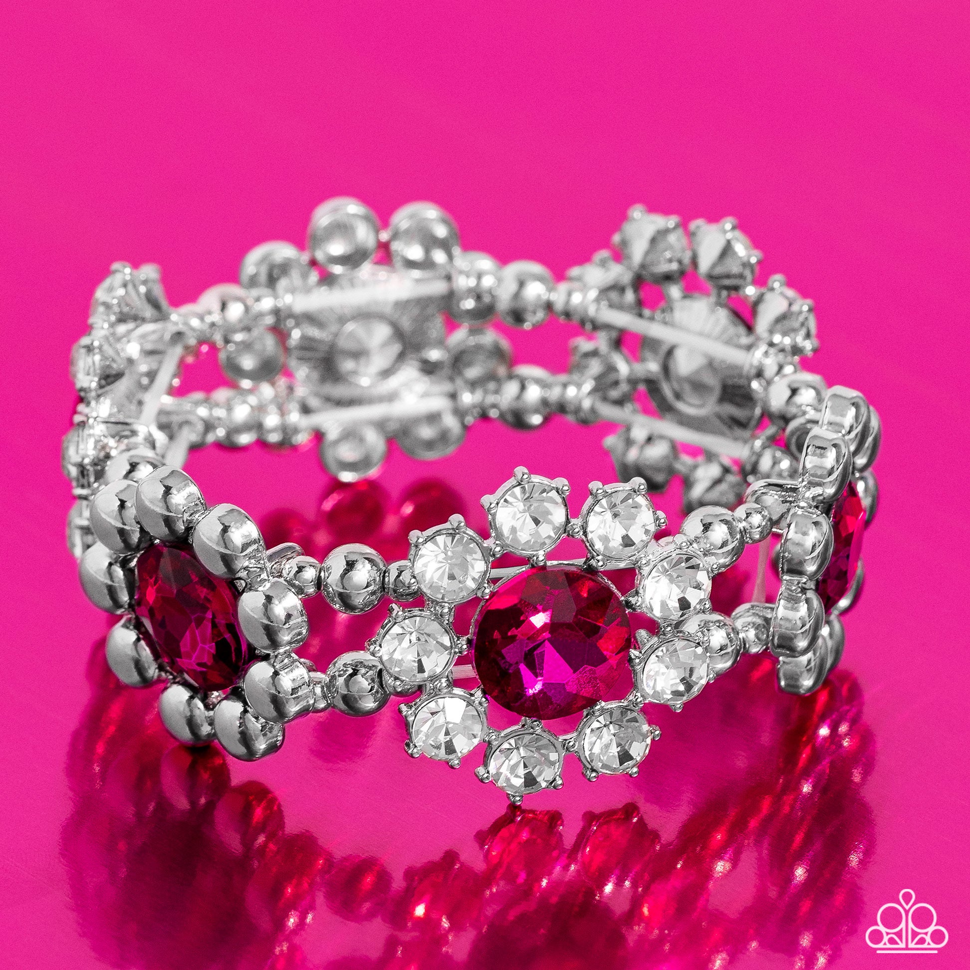 Paparazzi Accessories Pact of Petals - Pink Paparazzi Accessories: Summer 2023 Summer Party Pack Exclusive Jewelry