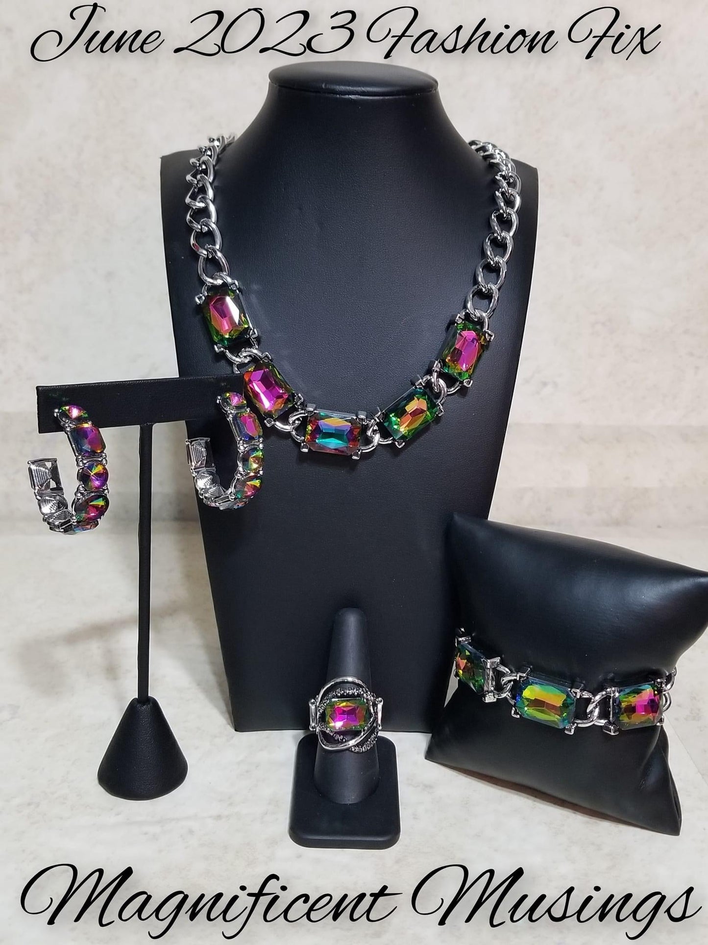 Paparazzi Accessories Magnificent Musings: June 2023 FF The Magnificent Musings Collection features bold statement pieces and edgy designs. Reveling in sassy, unapologetic fashion, Magnificent Musings mavens confidently express themselves through glamorou