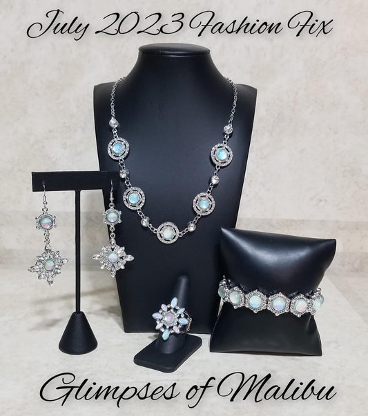 Paparazzi Accessories Glimpses of Malibu: FF July 2023 Featuring playful styles accented with fun pops of color, the Glimpses of Malibu Collection is an endearing assortment of cheerful and whimsical laid-back fashion. From the bubbly outgoing socialite w