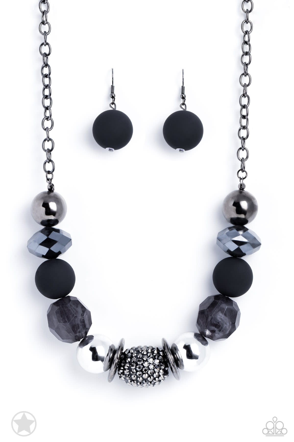 Paparazzi Accessories Blockbuster Pack: June 2023 Includes one of each exclusive Blockbuster Pack accessory for June 2023: Necklace: "What A Gem - Pink" (P2RE-PKXX-398XX) Necklace: "Charmed, I Am Sure - Multi" (P2WH-MTSV-290XX) Hoop Earring: "GLITZY By As