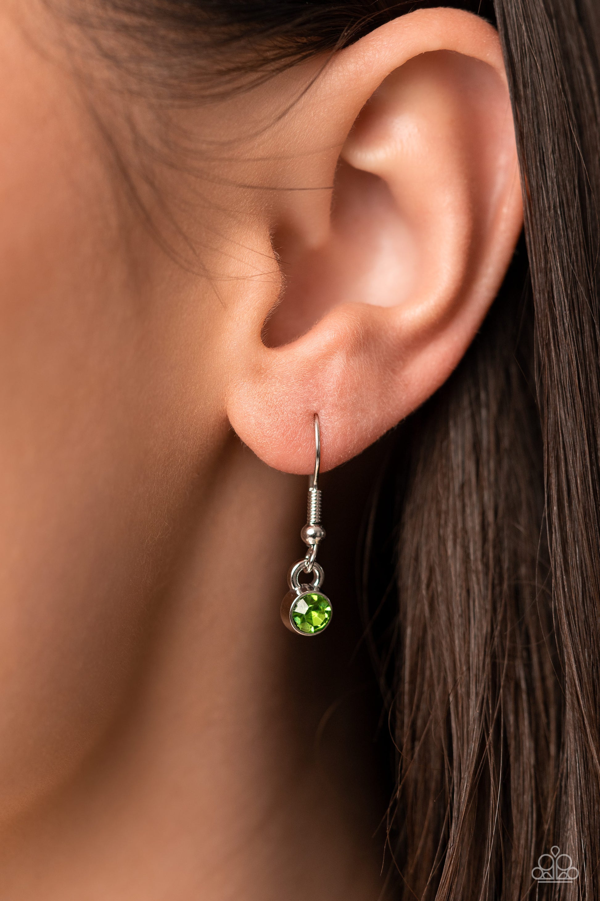 Paparazzi Accessories Kaleidoscope Charm - Multi Spanning around the entirety of the neckline, a refined collection of colorful rhinestones are pressed into airy, studded, silver square frames, tilted on their sides for a three-dimensional shimmer. The fr