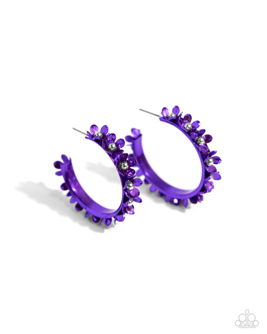 Fashionable Flower Crown - Purple
