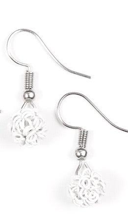 Paparazzi Accessories Starlet Shimmer Earrings: #1 ~White