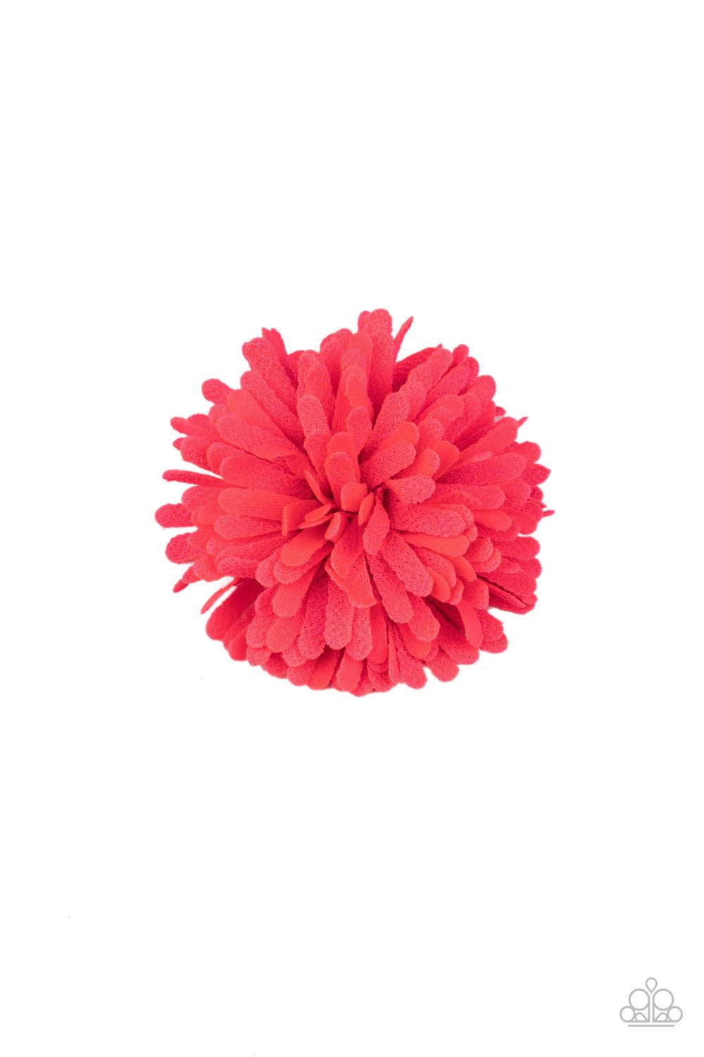 Paparazzi Accessories Neon Garden - Pink Textured neon pink petals layer into a bouncy blossom for a vibrant fashion. Features a standard hair clip on the back. Sold as one individual hair clip. Hair Accessories