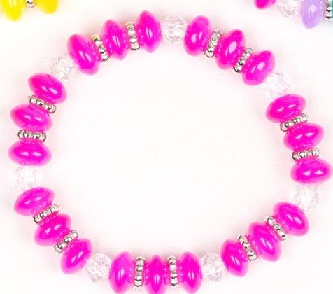 Starlet Shimmer Bracelet: #5 ~Pink - Beautifully Blinged