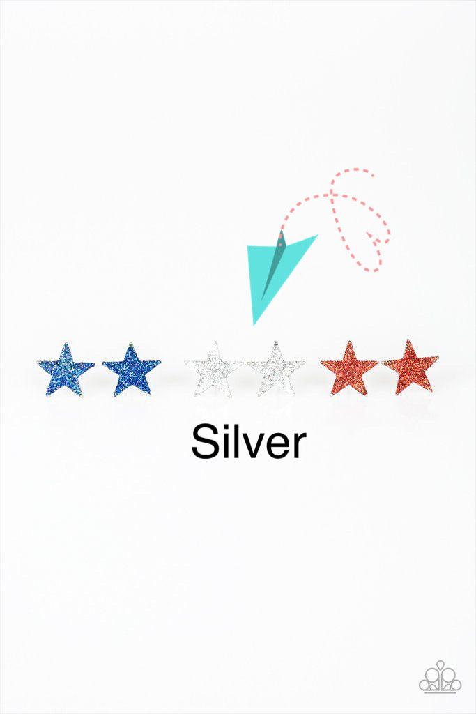 Paparazzi Accessories Starlet Shimmer Earrings: #6 - Silver Jewelry