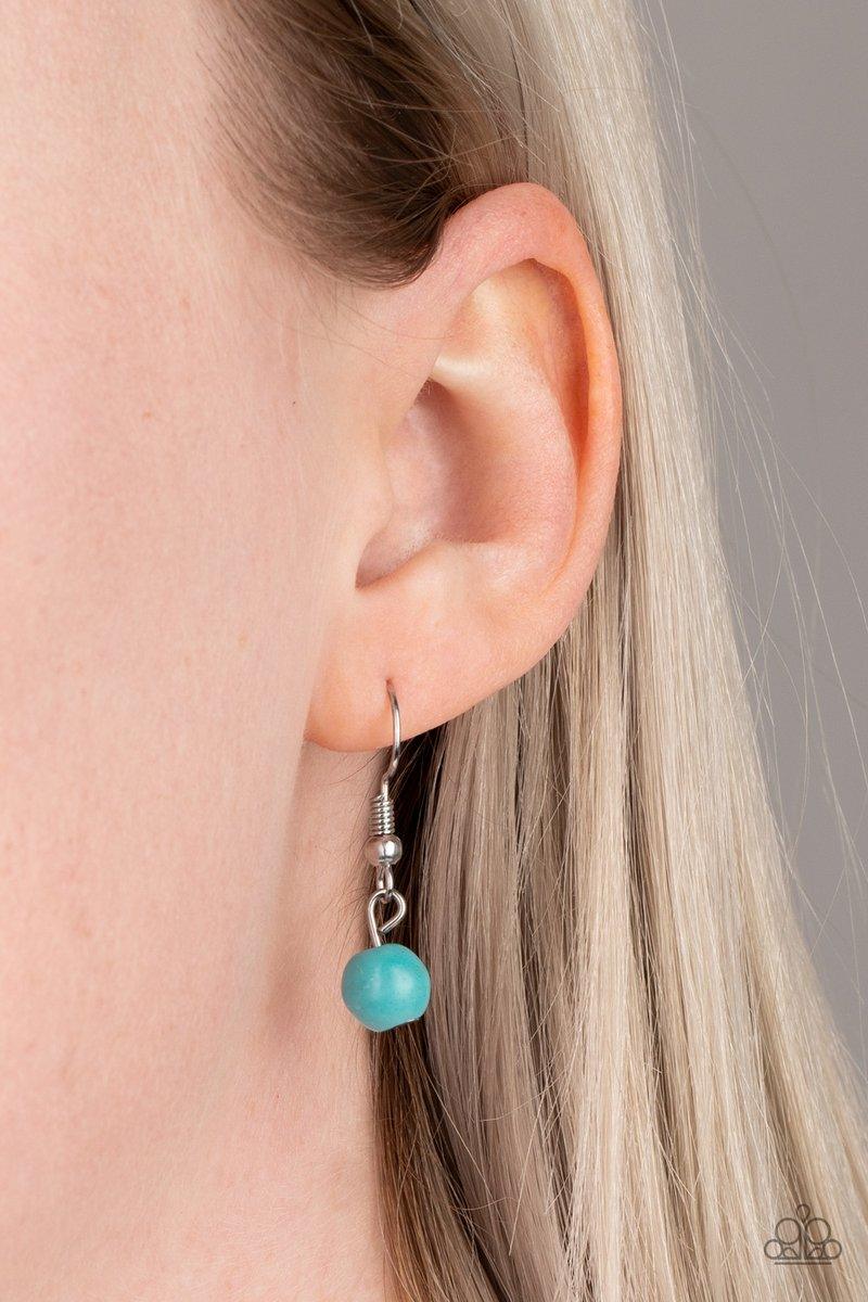 Paparazzi Accessories Sandstone Savannah - Multi *Lanyard Infused with ornate silver beads, refreshing turquoise and fiery red stones trickle along a shimmery silver chain for a seasonal look. A lobster clasp hangs from the bottom of the design to allow a