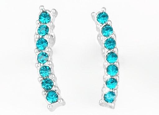 Paparazzi Accessories Starlet Shimmer Earrings: #5 - Blue Jewelry