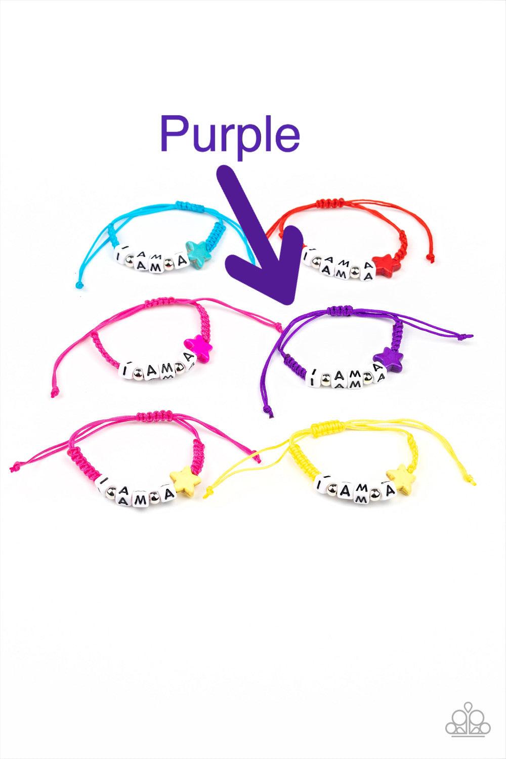 Paparazzi Accessories Starlet Shimmer Bracelet #14 - Purple Jewelry