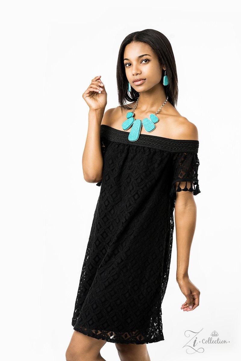 Paparazzi Accessories Monumental 💗ZiCollection $25💗 Featuring sleek silver frames, a collection of oblong turquoise stones delicately connects below the collar. The over sized frames dramatically increase in size at the center, creating a trailblazing f