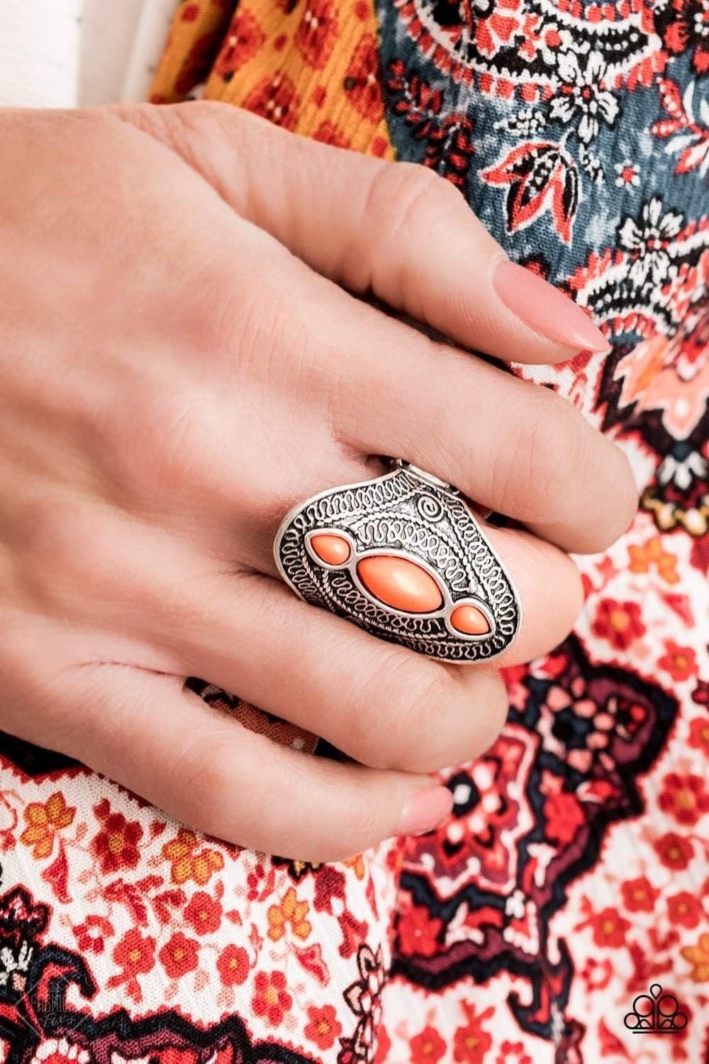 Paparazzi Accessories Sunset Sightings: FF April 2020 Trendsetters are sure to gravitate towards the accessories found in the Sunset Sightings collection. Featuring more drastic designs, bold colors, and funky combinations found outside the box, the piece