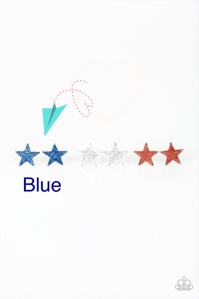 Paparazzi Accessories Starlet Shimmer Earrings: #6 - Blue Jewelry