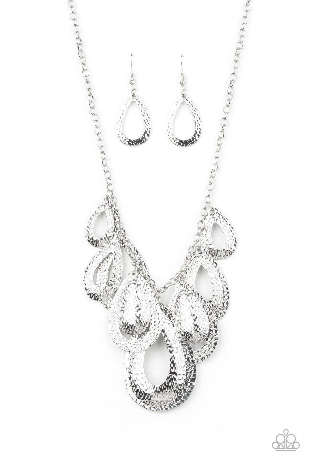 Teardrop Tempest ~Silver - Beautifully Blinged