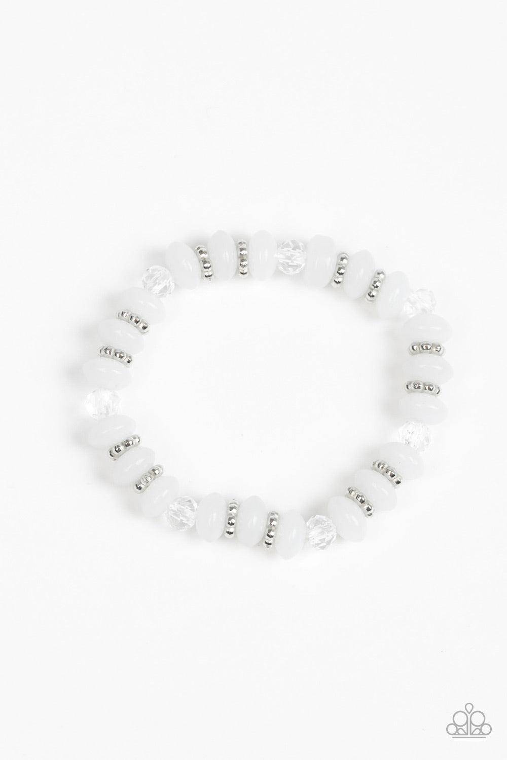 Starlet Shimmer Bracelet: #5 ~White - Beautifully Blinged