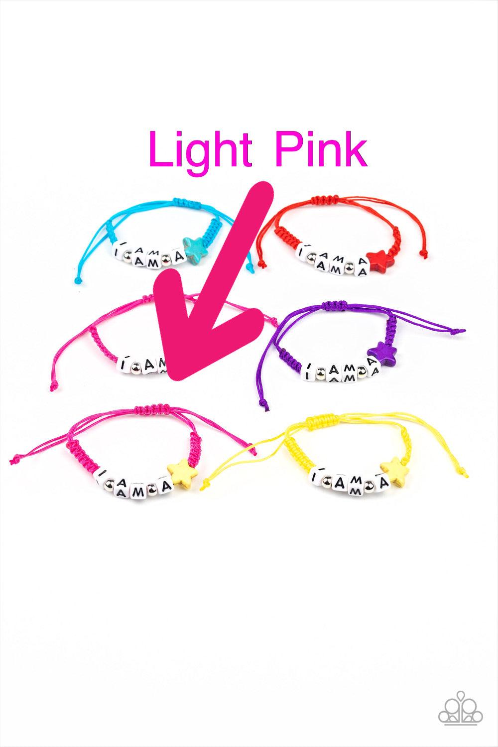 Paparazzi Accessories Starlet Shimmer Bracelet #14 - Light Pink Jewelry