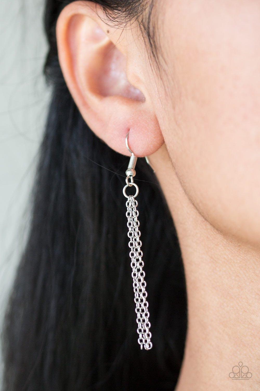 Paparazzi Accessories On The Home FRONTIER - Brown A teardrop tiger's eye stone is pressed into a studded silver frame, creating a tranquil pendant below the collar. Features an adjustable clasp closure. Jewelry