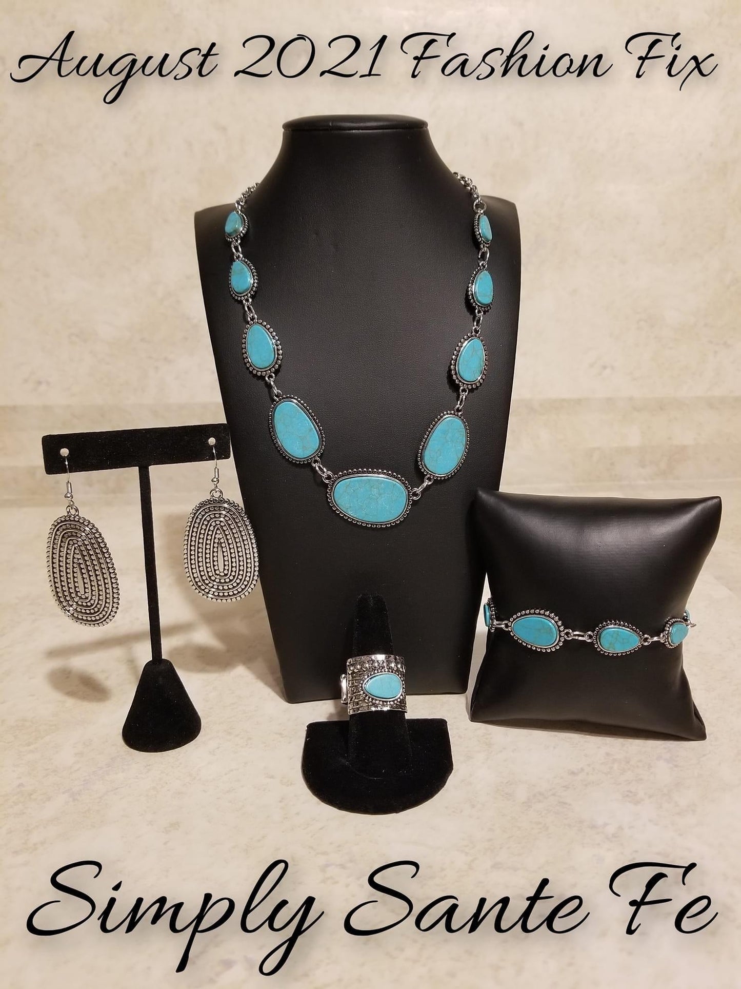 Paparazzi Accessories Simply Santa Fe : FF August 2021 Earthy, desert-inspired designs are what the Simply Santa Fe collection is all about. Natural stones, indigenous patterns, and vibrant colors of the Southwest are sprinkled throughout this trendy coll