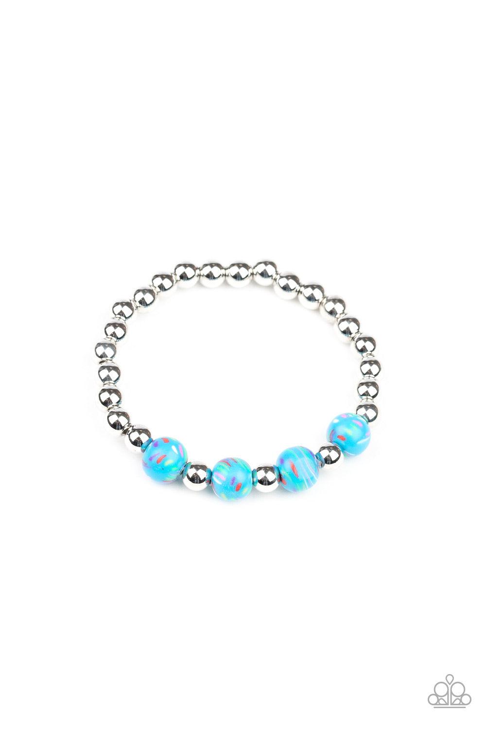 Starlet Shimmer Bracelet: #17 ~Blue - Beautifully Blinged