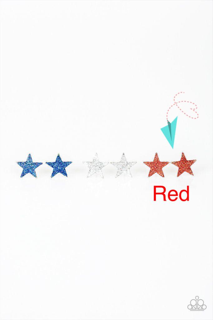 Paparazzi Accessories Starlet Shimmer Earrings: #6 - Red Jewelry